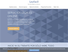 Tablet Screenshot of leyfacil.com
